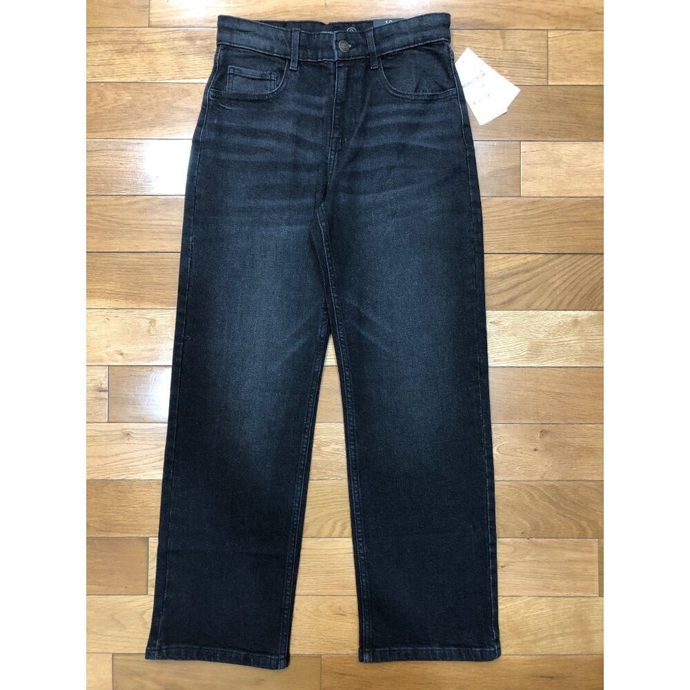 NWT Treasure & Bond Relaxed Fit Straight Leg Black Washed Jeans - Boys Size 10
